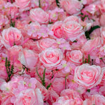 Aliflower 5D Luxurious Pink Rose Flower Wall Wedding Party Decoration - Ali Flowers