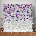 Aliflowers 3D Gradient Purple Hydrangea Flower Wall Decoration for Party ALFWL084 - Ali Flowers