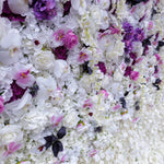 Aliflowers 3D Gradient Purple Hydrangea Flower Wall Decoration for Party ALFWL084 - Ali Flowers