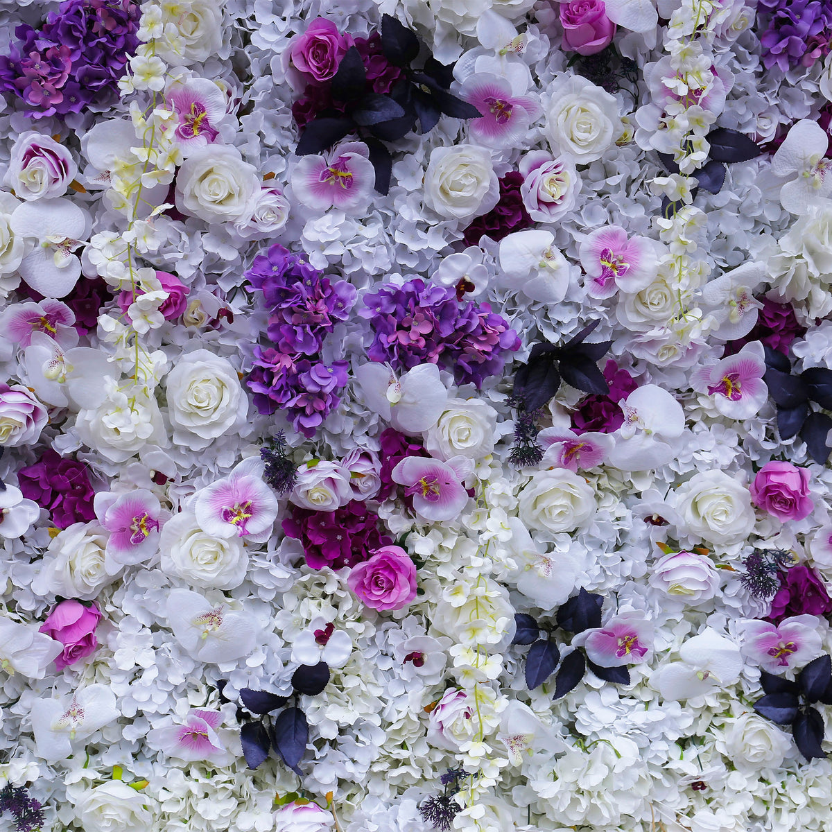 Aliflowers 3D Gradient Purple Hydrangea Flower Wall Decoration for Party ALFWL084 - Ali Flowers