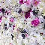 Aliflowers 3D Gradient Purple Hydrangea Flower Wall Decoration for Party ALFWL084 - Ali Flowers