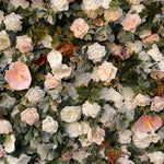 Aliflowers 3D White Rose with Anthurium Wedding Artificial Floral Wall ALFWL093 - Ali Flowers