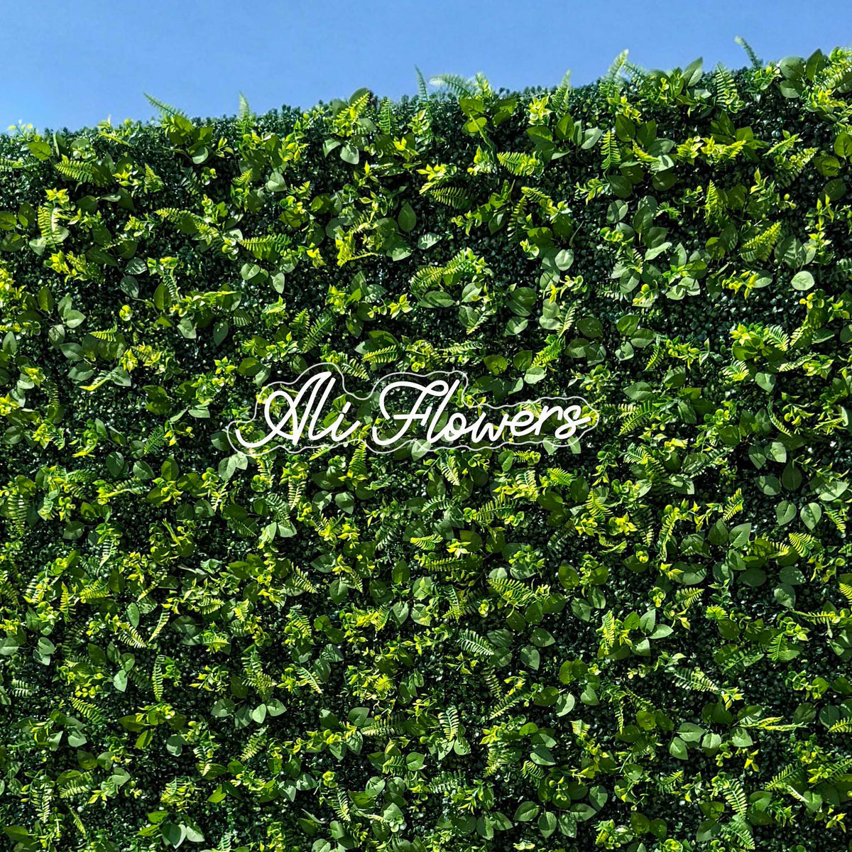 8×8ft 3D Artificial Grass Wall Backdrop for Weddings, Parties & Events - Ali Flowers