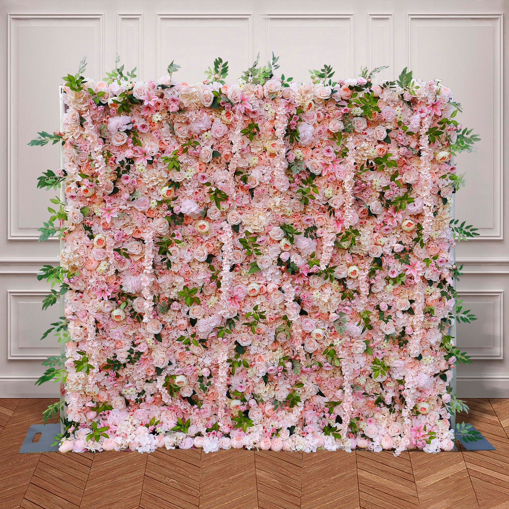 3D Blush Pink Flowers with Orchid for Wedding Backdrop ALFWL032 - Ali Flowers
