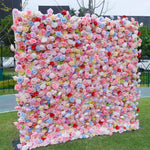 Aliflowers Colorful Rose Artificial Flower Wedding Decorations Wall ALFWL092 - Ali Flowers