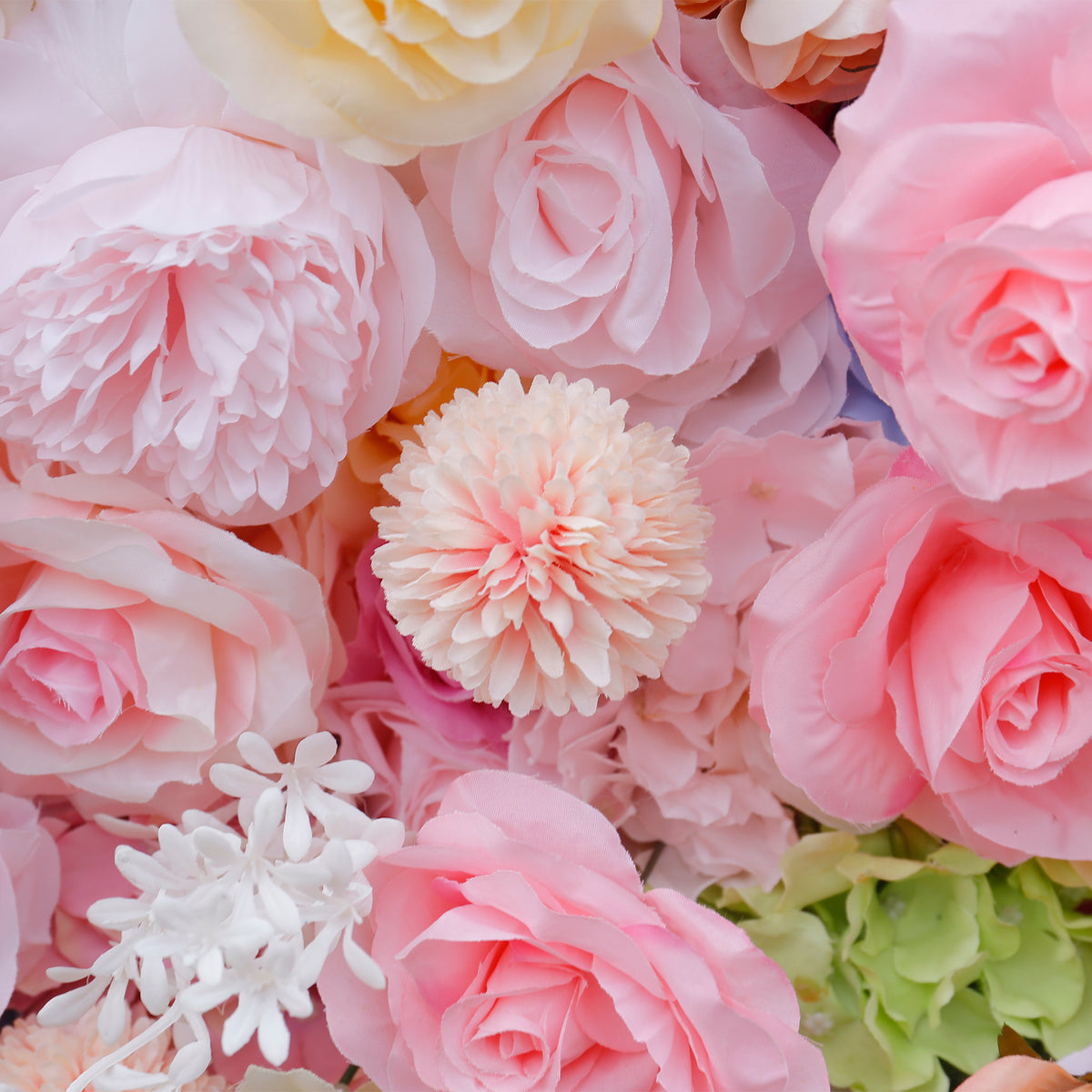 Aliflowers Colorful Rose Artificial Flower Wedding Decorations Wall ALFWL092 - Ali Flowers