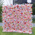 Aliflowers Colorful Rose Artificial Flower Wedding Decorations Wall ALFWL092 - Ali Flowers