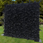 Aliflowers 5D Dark Black Rose Wall Floral Arrangement Artificial Flower Wall ALFWL090 - Ali Flowers