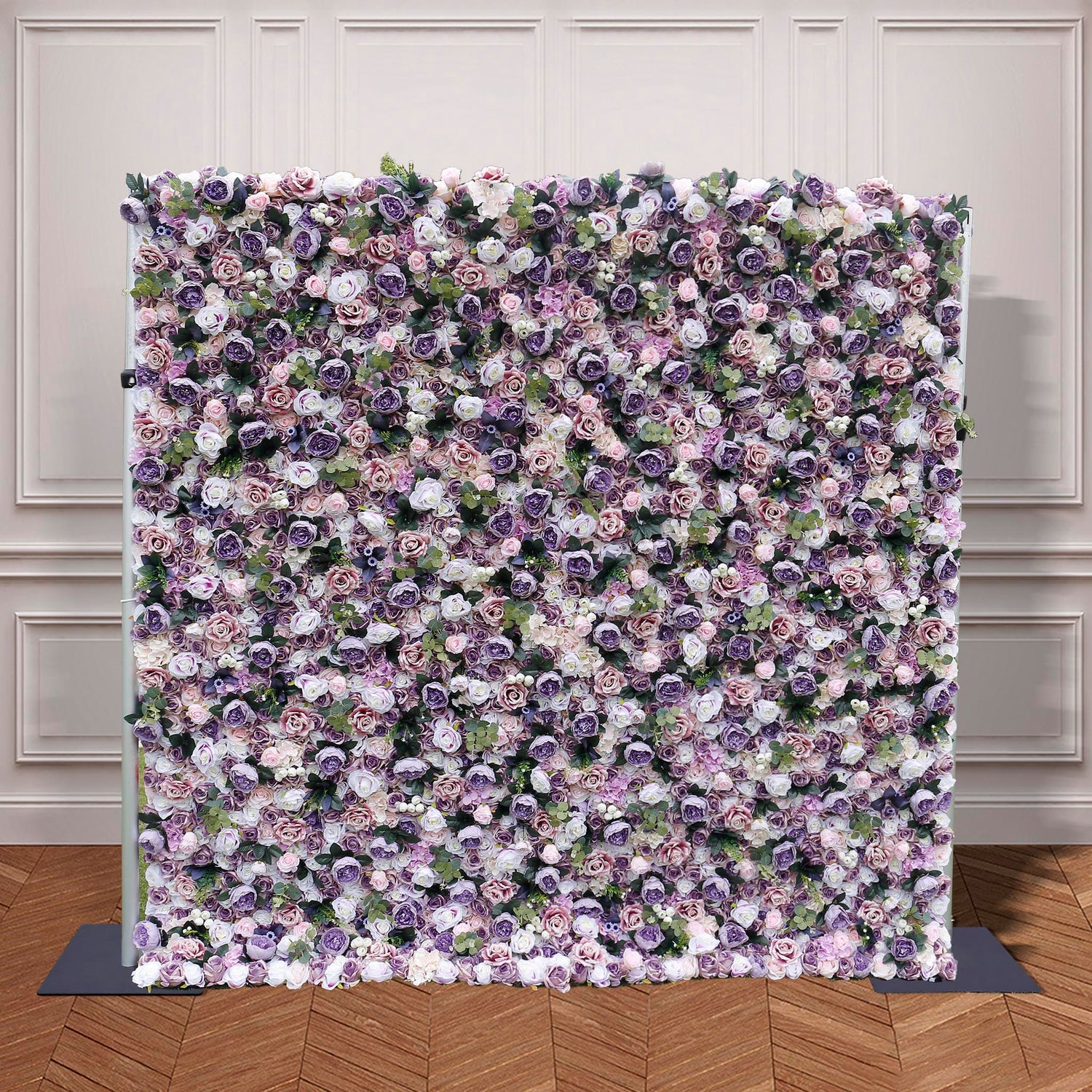 Aliflowers 5D Dirty Purple Peony with Rose Floral Wall Backdrop ALFWL101 - Ali Flowers