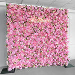 Aliflowers 5D Pink Rose Flower Wall Wedding Party Flower Decoration Background