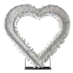 Aliflowers 5D White Rose Heart-Shaped Flower Arch Background Proposal Wedding Decoration ALFAH014