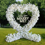 Aliflowers 5D White Rose with Phalaenopsis Orchid Dancing flowers For Wedding Backdrop Arch Frame ALFAH005