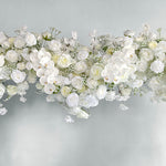 Aliflowers 5D White Rose with Phalaenopsis Orchid Dancing flowers For Wedding Backdrop Arch Frame ALFAH005