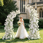 Aliflowers Phalaenopsis Rose Baby's Breath Flower Decoration Wedding Horn Arch - Ali Flowers