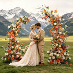 Aliflowers Sunset Series Artificial Asparagus Fern Wedding Backdrop KT Board Frame ALFAC009 - Ali Flowers