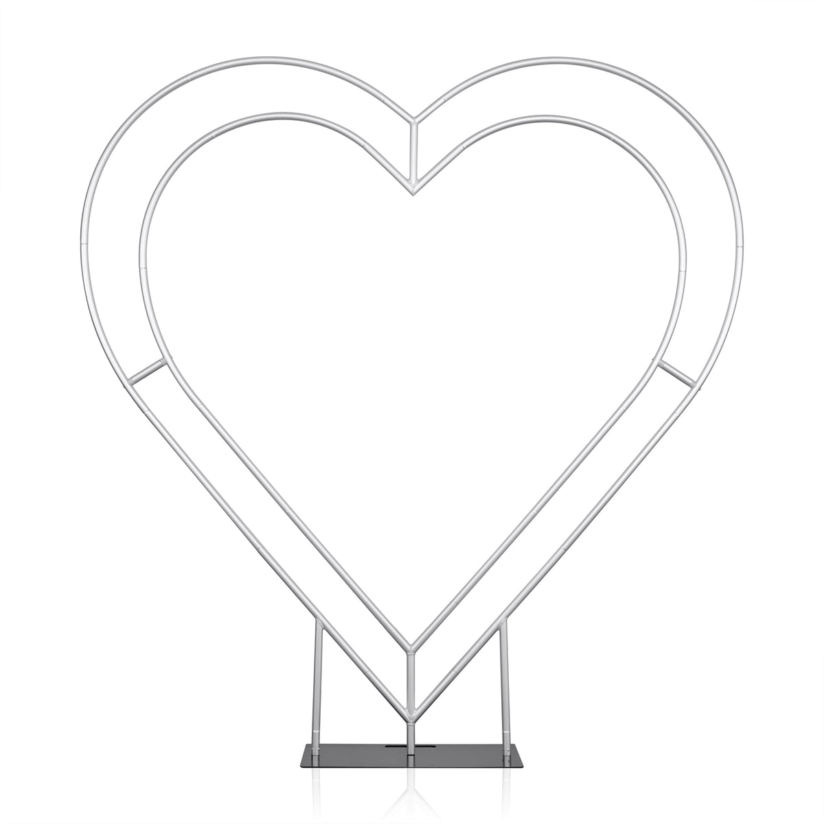 6ft Luxury Heart-Shaped Shelf Floral Arrangement Wedding Arch Decor