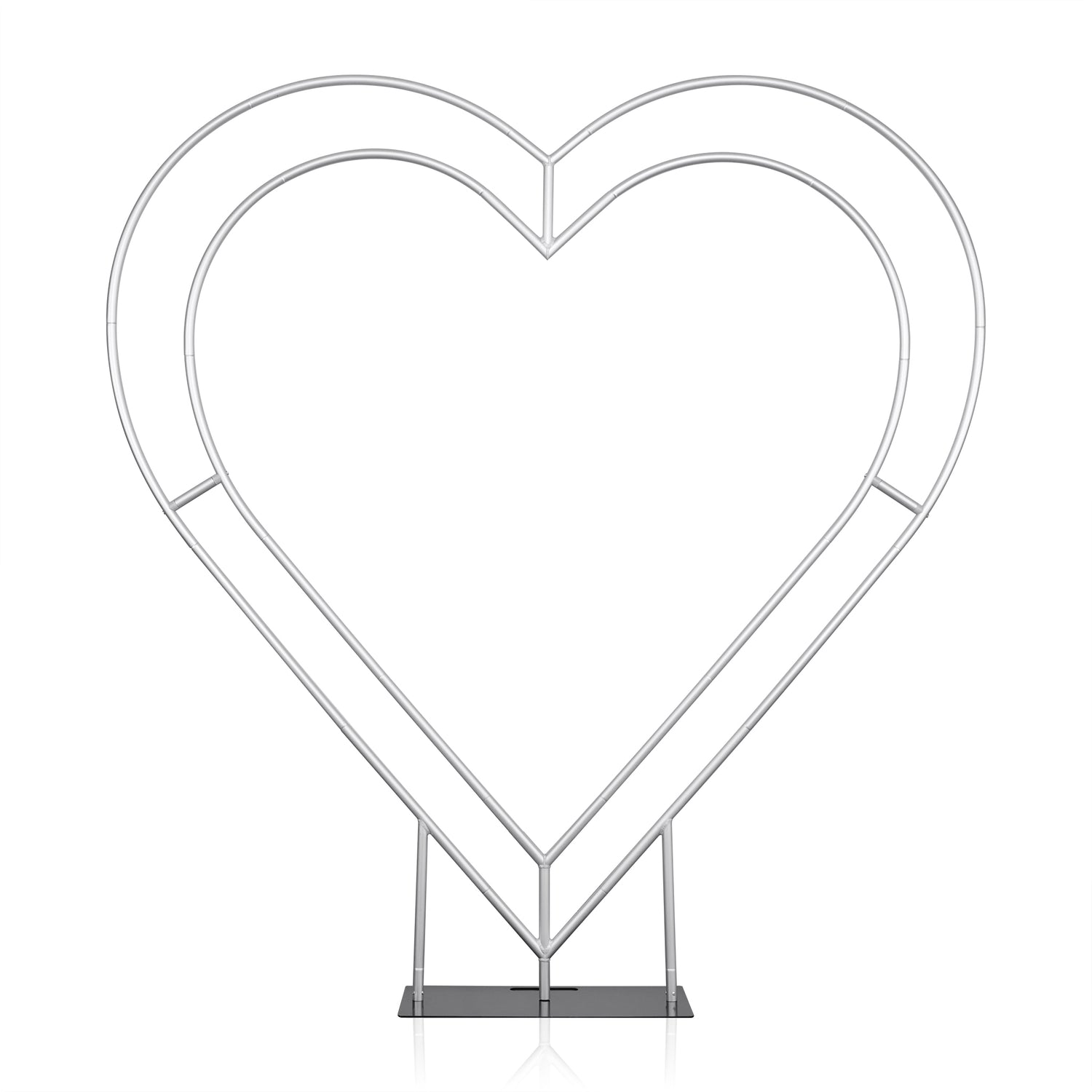 6ft Luxury Heart-Shaped Shelf Floral Arrangement Wedding Arch Decor