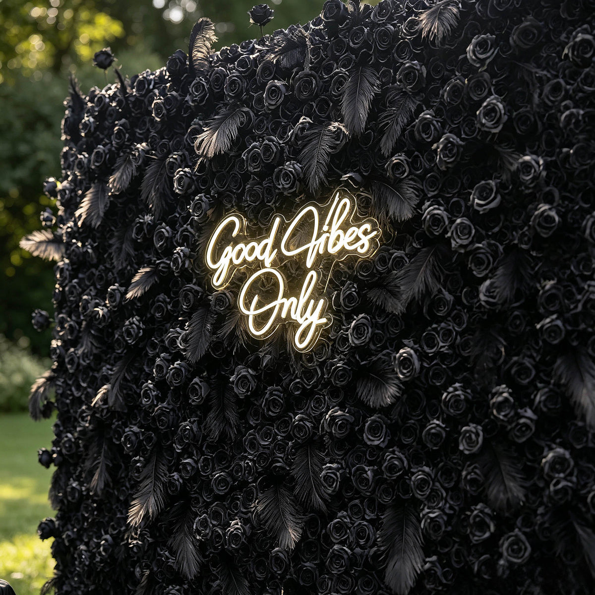 Aliflowers 5D Dark Black Rose Wall Floral Arrangement Artificial Flower Wall ALFWL090 - Ali Flowers