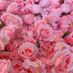 Aliflower 5D Luxurious Pink Rose Flower Wall Wedding Party Decoration - Ali Flowers