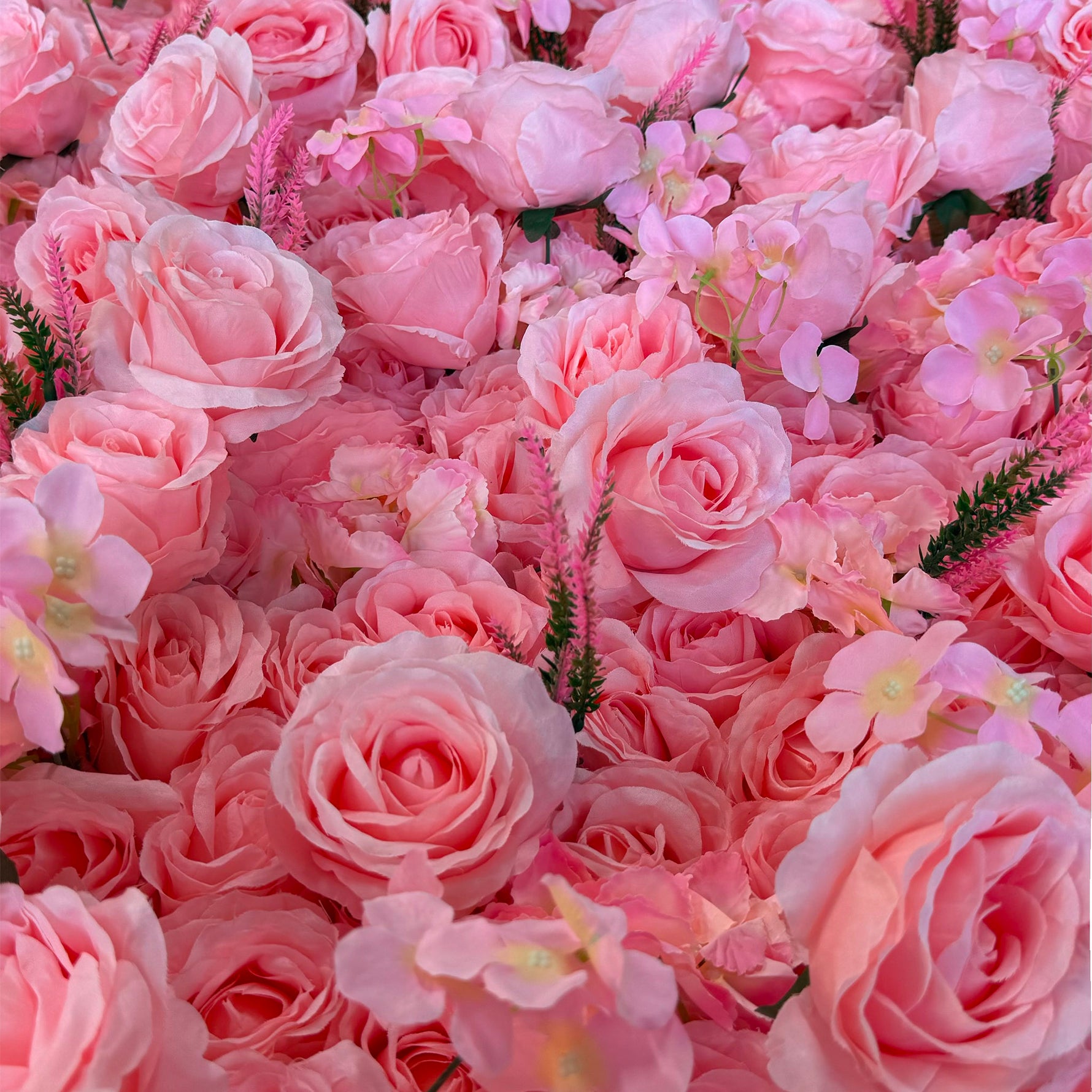 Aliflower 5D Luxurious Pink Rose Flower Wall Wedding Party Decoration - Ali Flowers