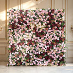 Aliflowers 5D Elegant Red & Blush Pink Flower Wall Wedding Ceremony Backdrop - Ali Flowers