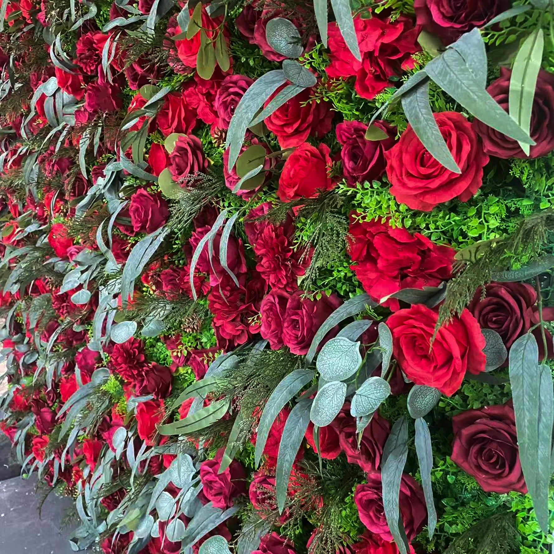 Aliflowers Newest 5D Christmas Roll up Artificial Flower Wall MCFL23001 - Ali Flowers