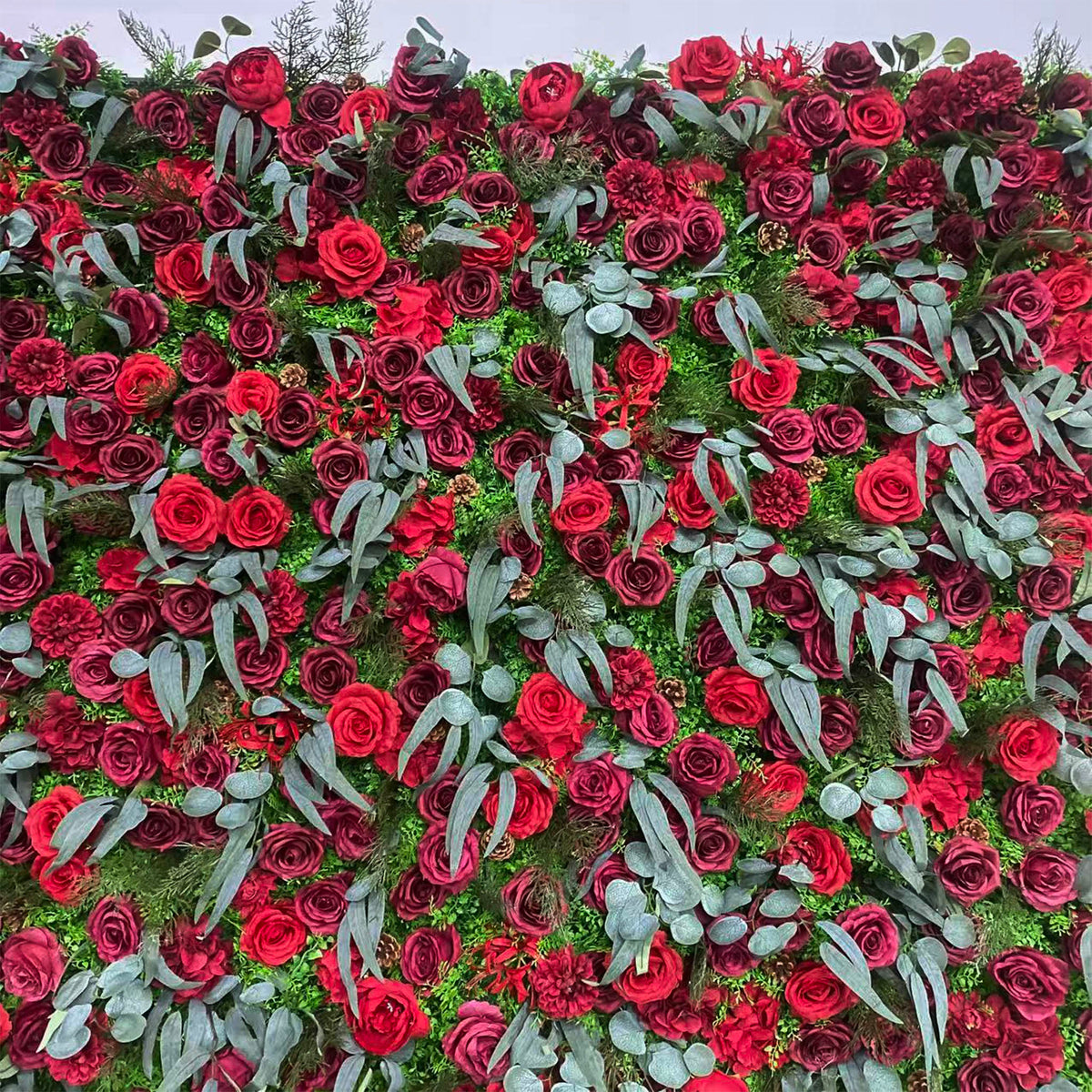 Aliflowers Newest 5D Christmas Roll up Artificial Flower Wall MCFL23001 - Ali Flowers