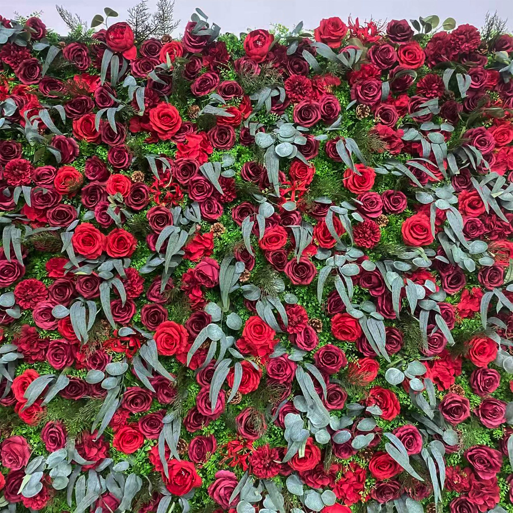 Aliflowers Newest 5D Christmas Roll up Artificial Flower Wall MCFL23001 - Ali Flowers