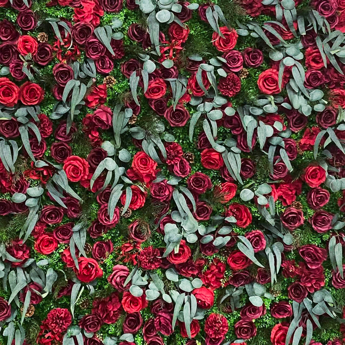 Aliflowers Newest 5D Christmas Roll up Artificial Flower Wall MCFL23001 - Ali Flowers