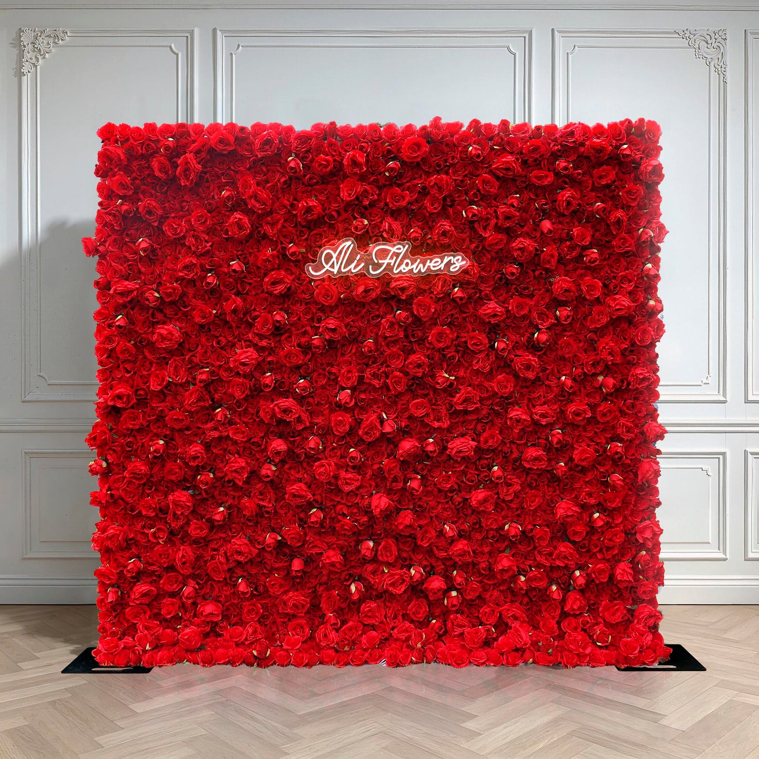 Aliflowers Red Rose 3D Wedding Flower decor Wall Prop ALFWL061
