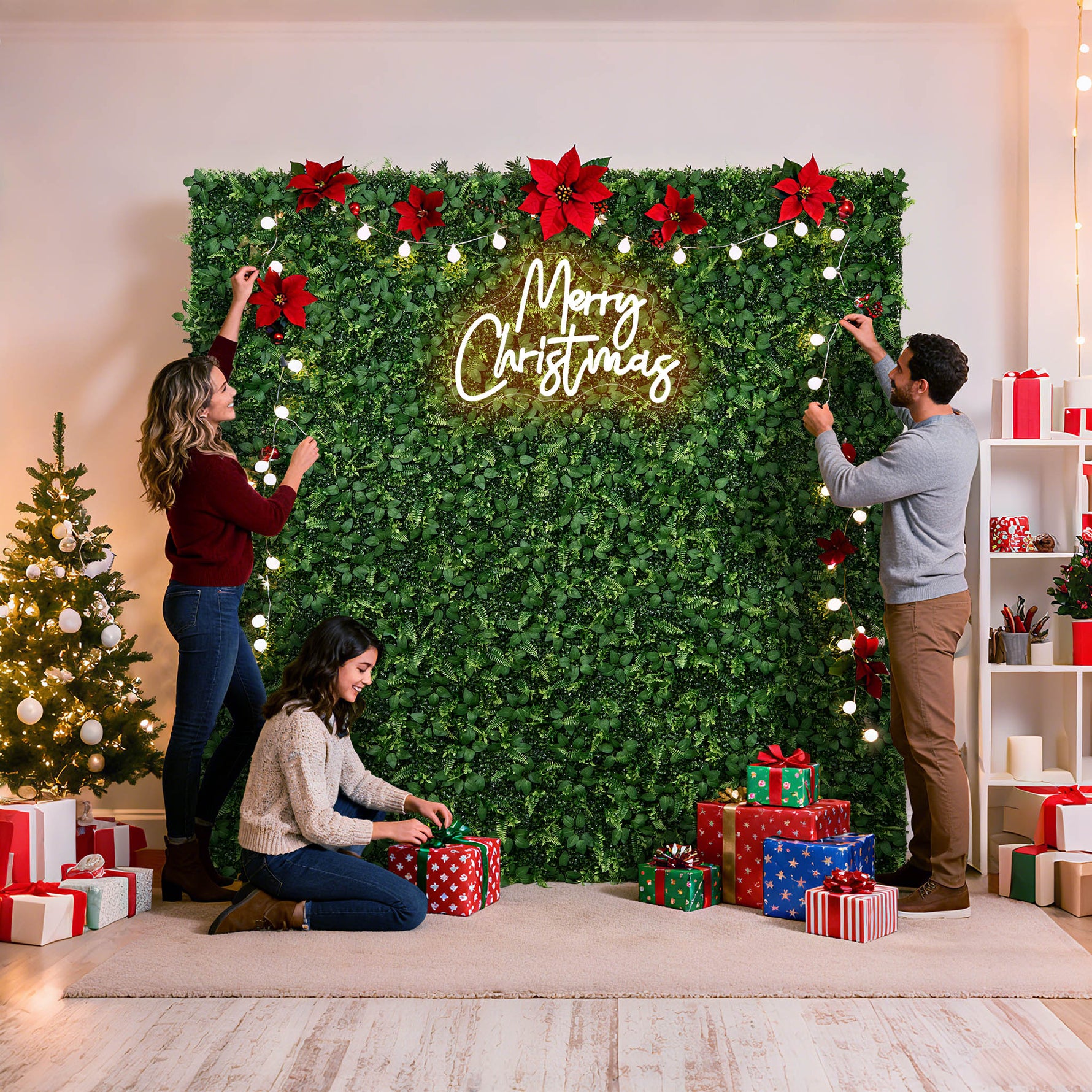 8*8ft Artificial Grass Wall Backdrop ALFWL151 - Ali Flowers