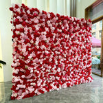 Aliflowers 5D Luxury Red and Pink Silk Rose Wedding Event Decor Backdrop ALFWL202 - Ali Flowers