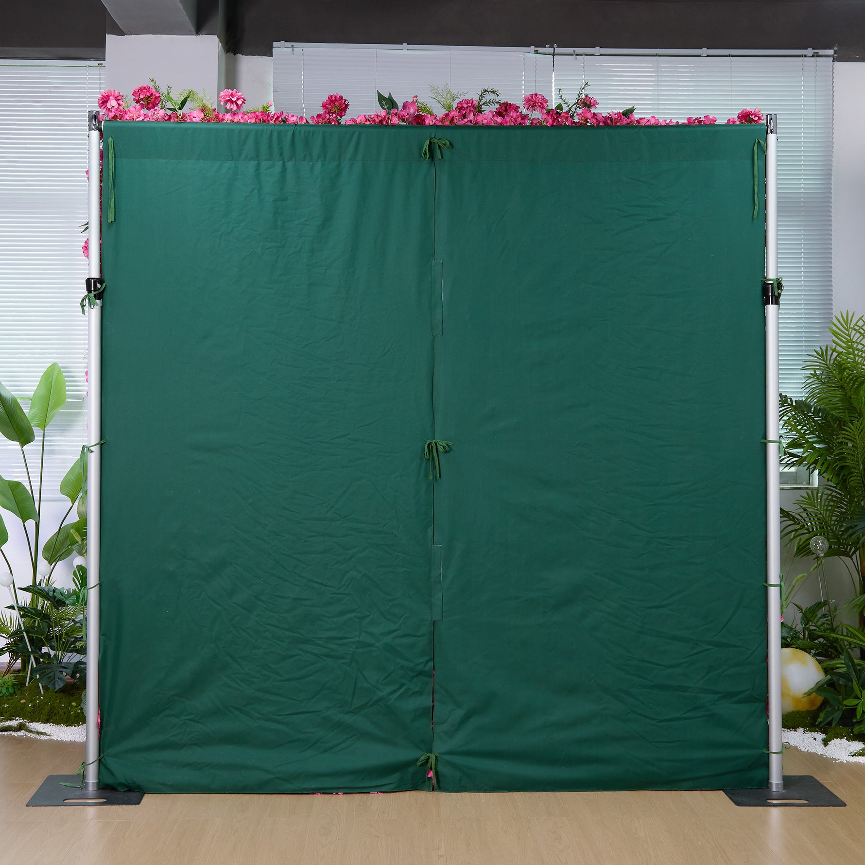 Aliflowers Pink Rose Peony Hydrangea Roller Cloth 5D Flower Wall Wedding Background Decoration ALFWL159