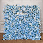 Aliflowers 3D Blue Rose & White Orchid Flower Wall for Wedding Decor ALFWL187