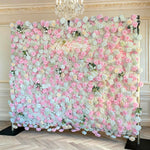 Aliflowers 3D Elegant Blush Pink Flower Wall Wedding Event Decoration