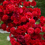 Aliflowers Artificial flower 5D Red Rose Valentine's Day Heart Arch ALFAH004