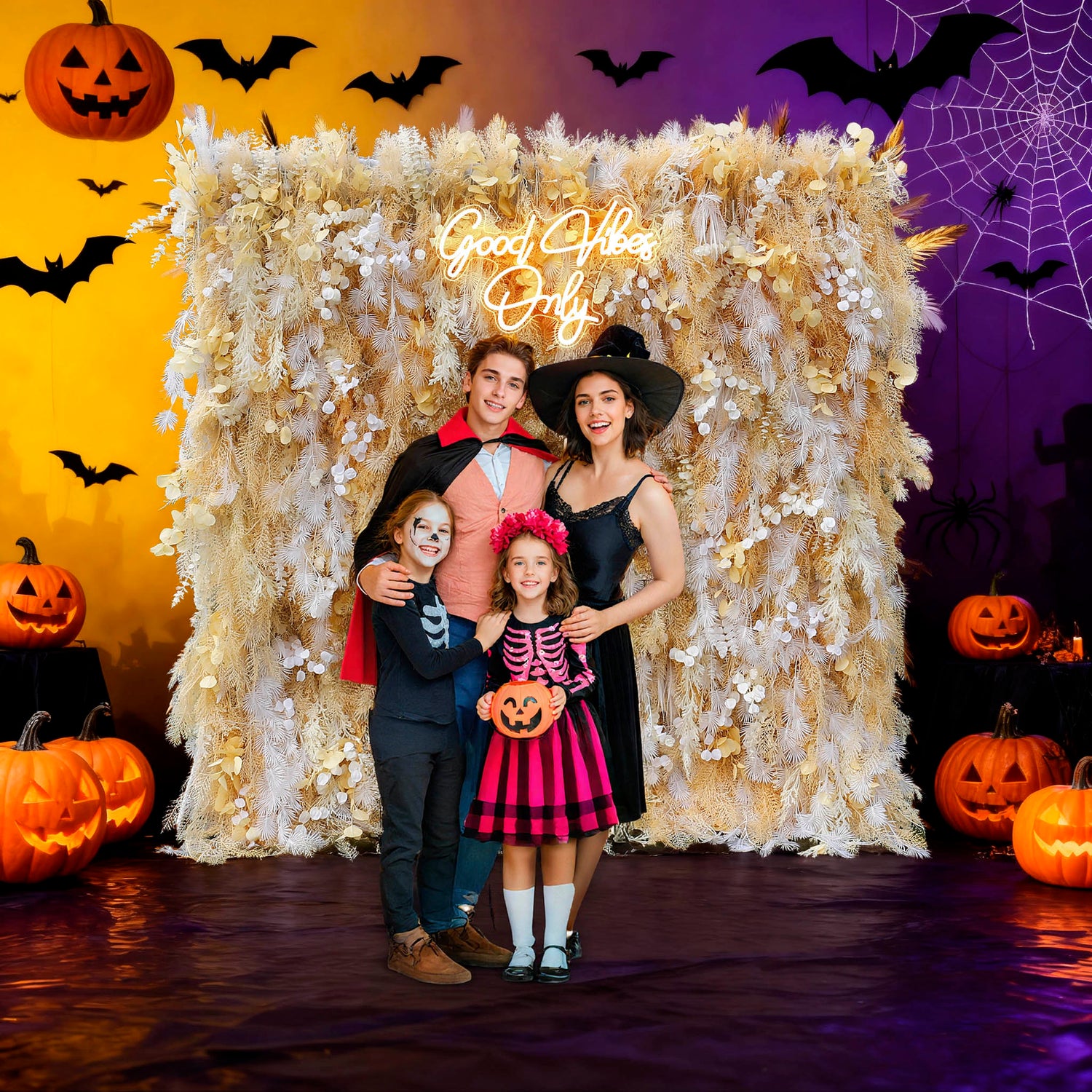 Aliflowers Artificial Handmade Dried Yellow Pampas Grass Wall for Event Party Wedding Backdrop Decor Prop ALFWL128 - Ali Flowers