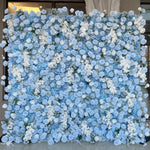 Aliflowers 3D Blue Rose & White Orchid Flower Wall for Wedding Decor ALFWL187