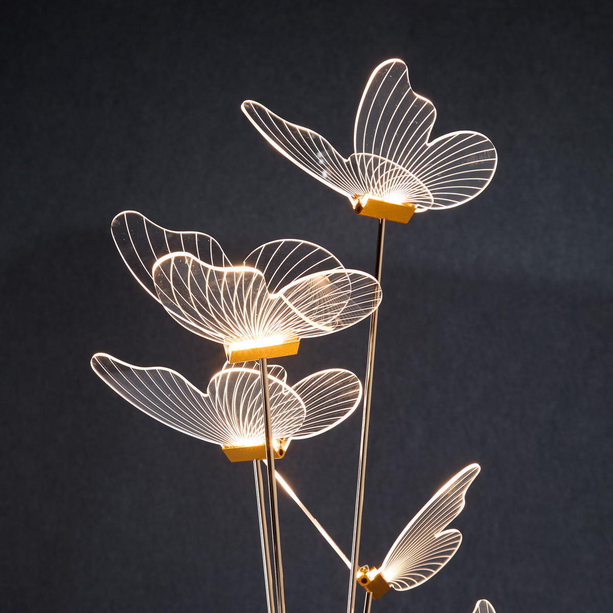 Butterfly Shaped LED Modern Floor Lamp Engagement Party Decoration Stage Guide Light