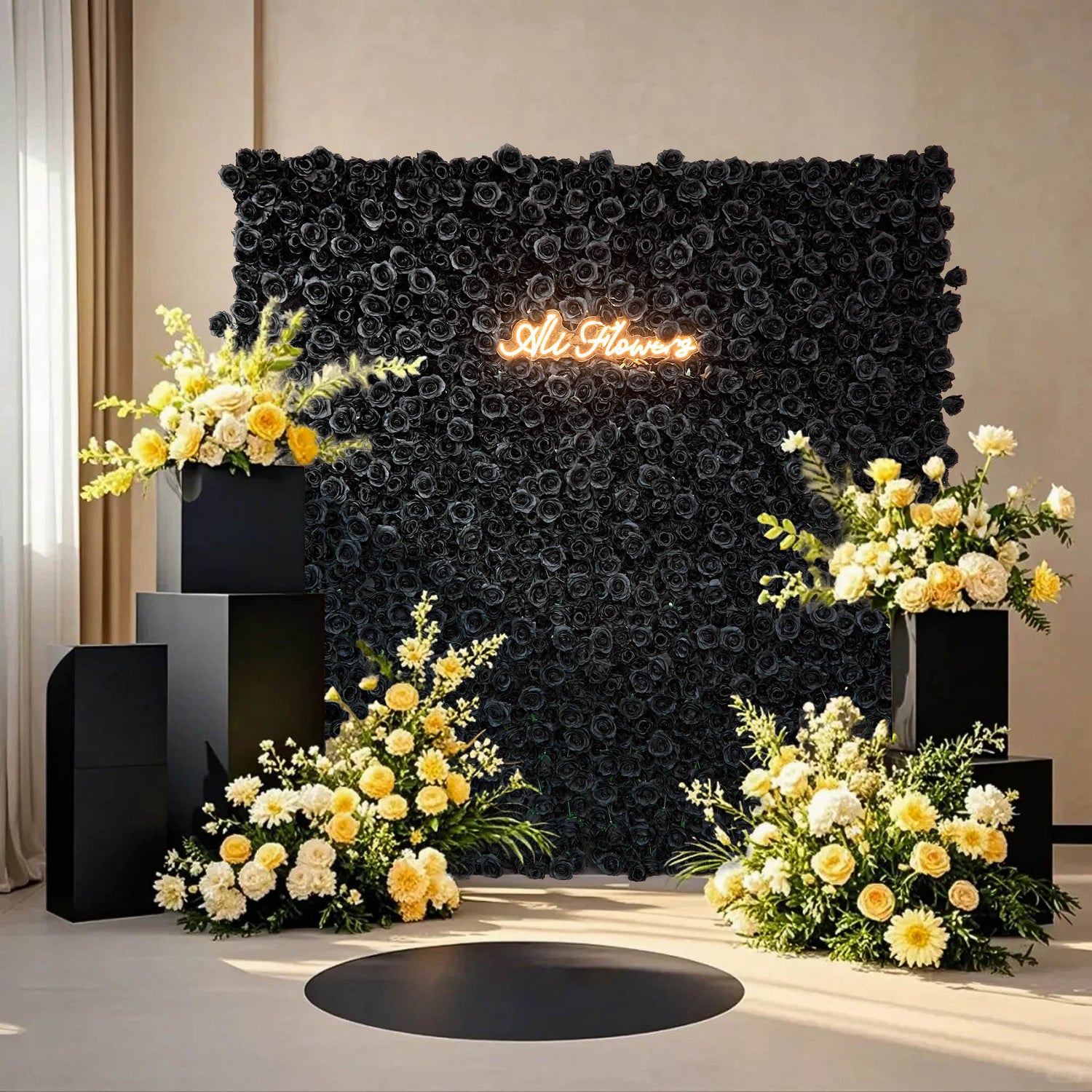 aliflowers-luxury-3d-black-rose-flower-wall-rolling-up-floral-backdrop