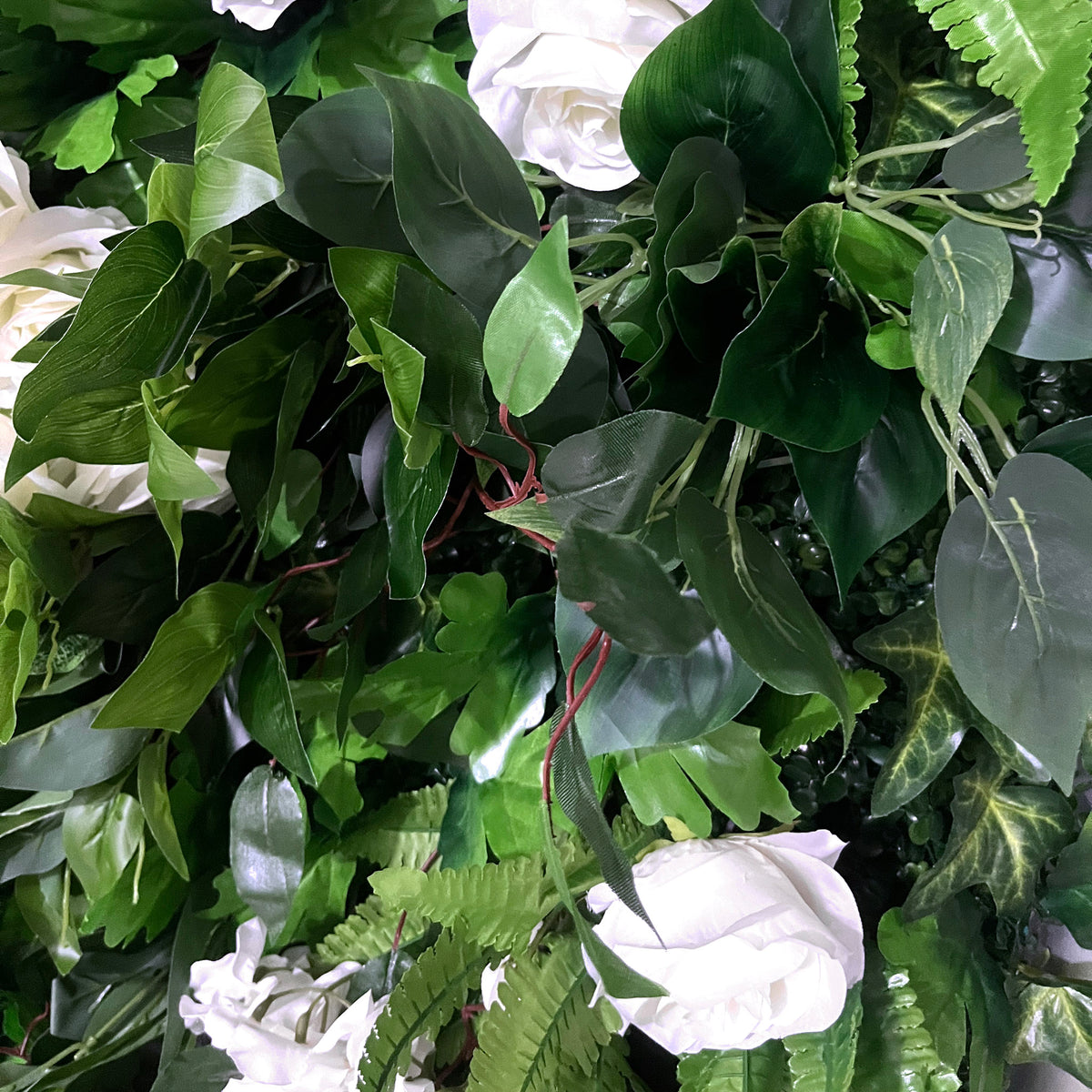 Aliflowers Luxury Green Plants Leaves with Hang flowers for Outdoor Wedding Green Backdrop ALFWL109 - Ali Flowers