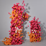 Aliflowers Orange Red Rose Wedding KT Board Flower Decoration ALFKT014