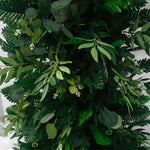 aliflowers-outdoor-wedding-background-horn-arch-decoration-green-leaf-flower-arrangement