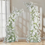 aliflowers-phalaenopsis rose baby's breath flower decoration wedding corner arch