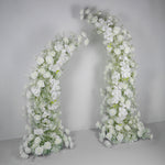 aliflowers-phalaenopsis rose baby's breath flower decoration wedding corner arch