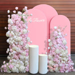 Aliflowers Pink And White Rose Wedding Floor Flower Arch KT Board Decoration Flower Row ALFKT007