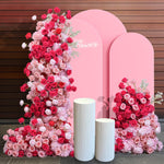 Aliflowers Pink rose 5D wedding background floor flower arrangement ALFKT016