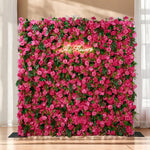 Aliflowers Pink Rose Peony Hydrangea Roller Cloth 5D Flower Wall Wedding Background Decoration ALFWL159