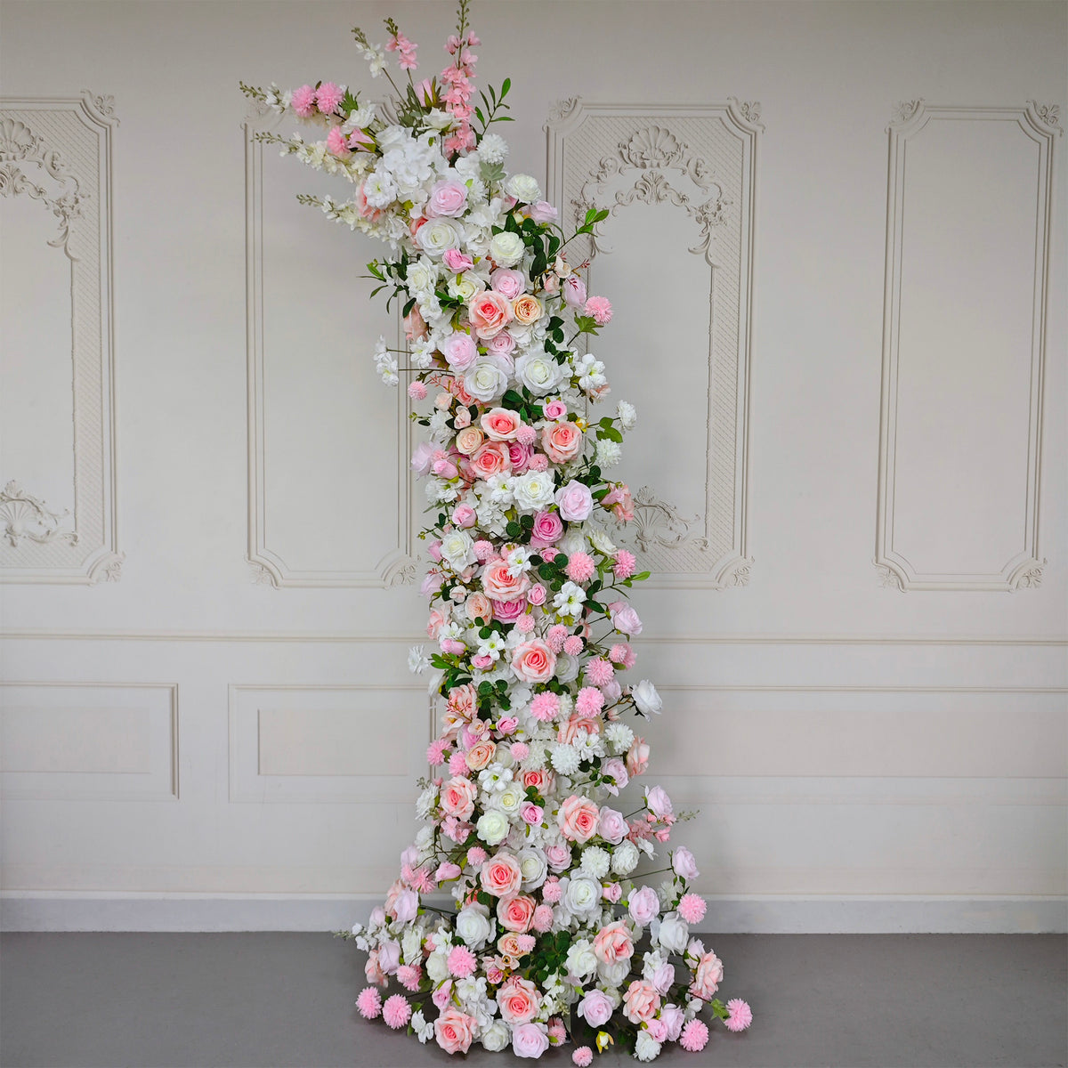 aliflowers pink series wedding flower arrangement event horn arch decoration