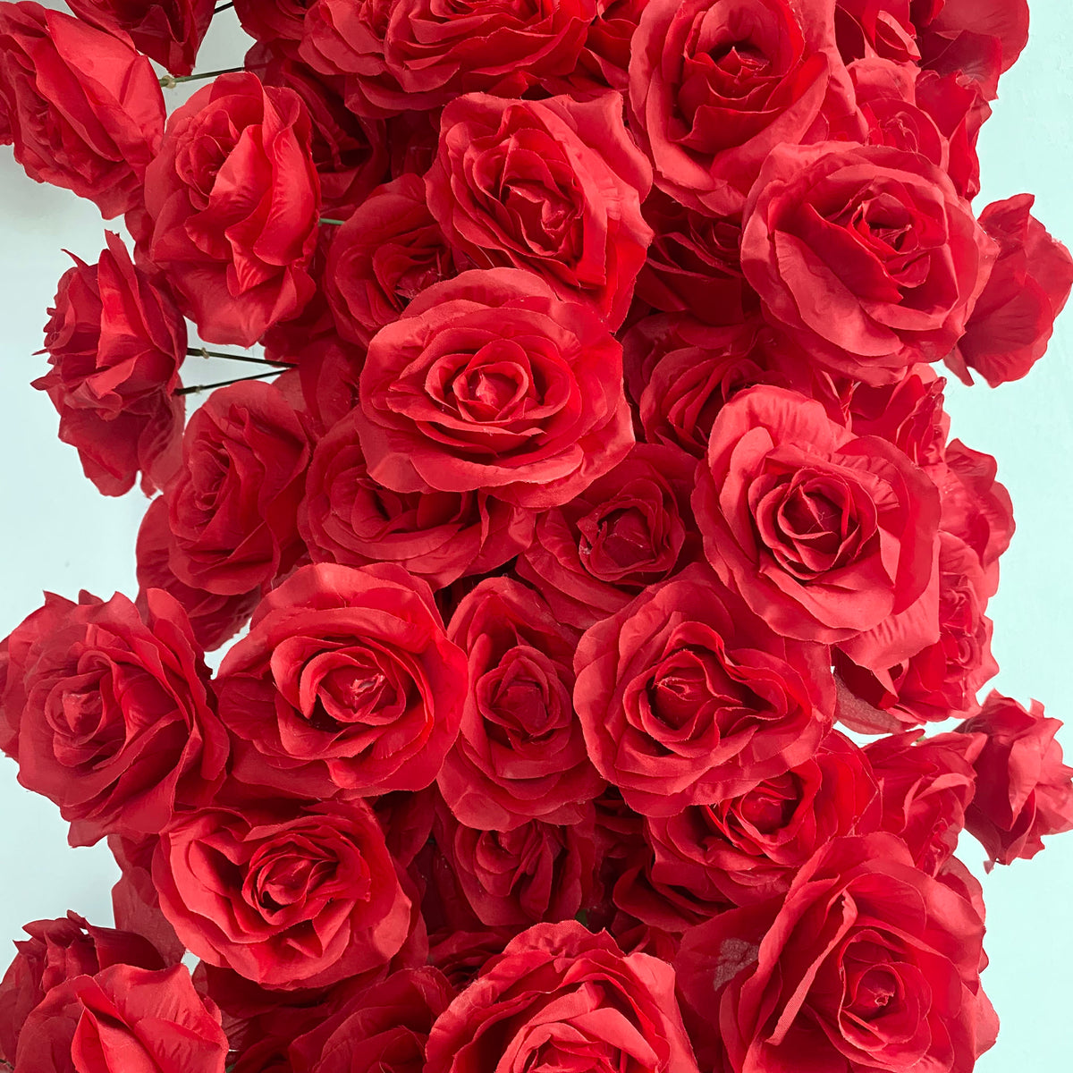 Aliflowers Pure Red Rose Heart Arch for Wedding Stage & Party Backdrop ALFAH013